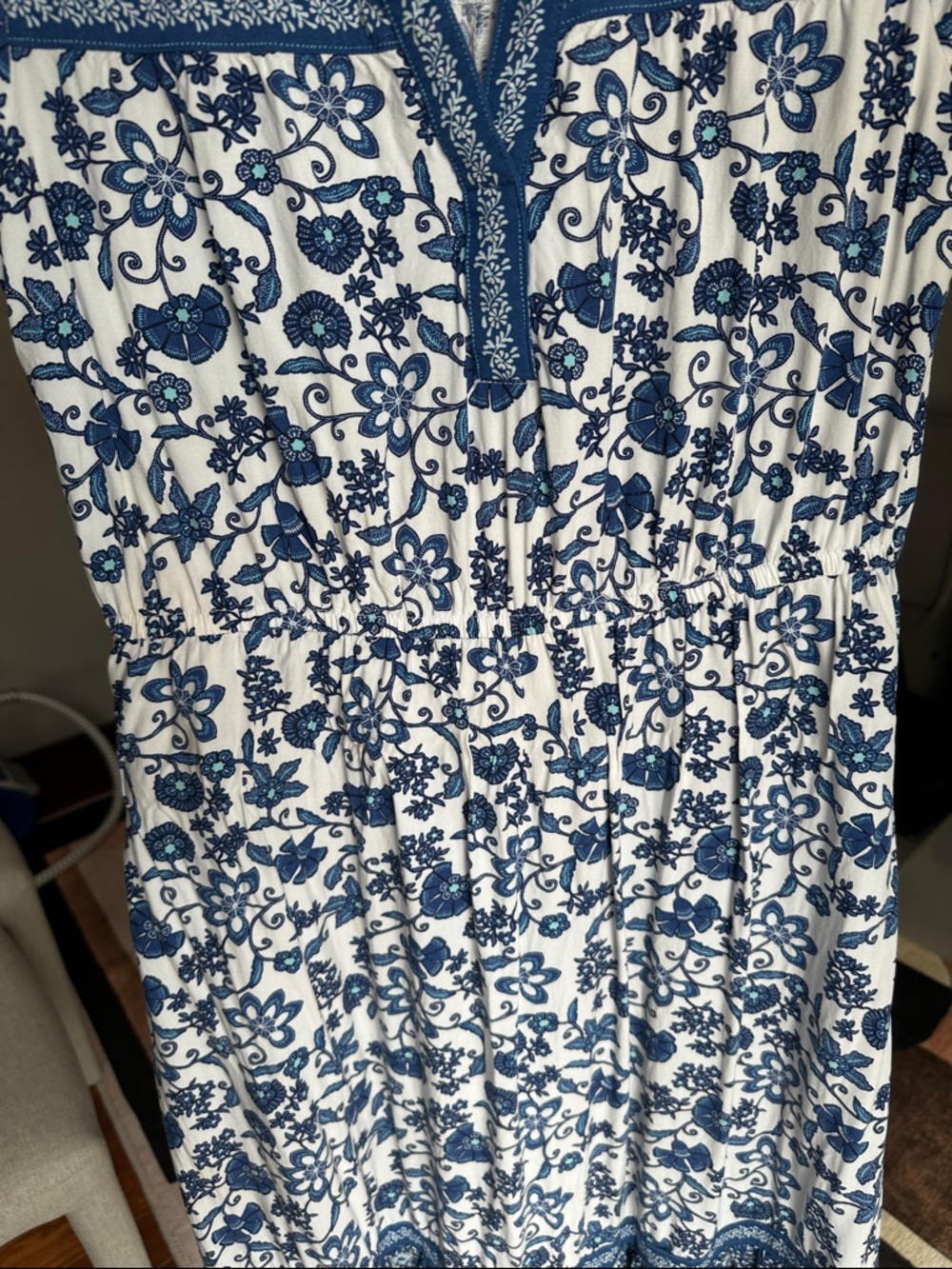 GAP Blue and White Floral Sundress - Picture 3 of 9